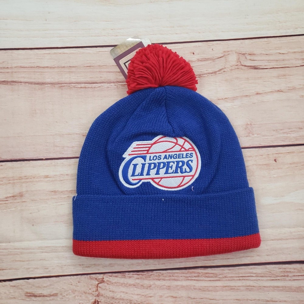 Los Angeles Clippers Hat Cap Snap Back NBA Basketball Hardwood Classic Pom Pom‎